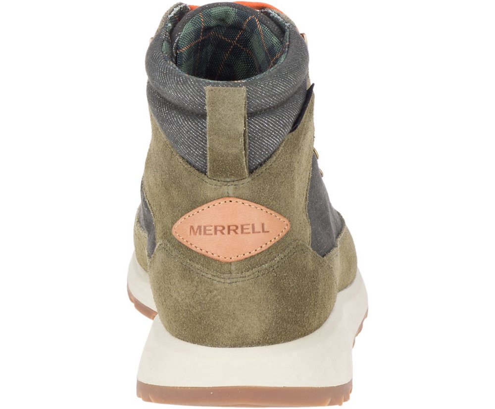 Merrell Støvler Herre - Ashford Classic Chukka Læder - Olivengrøn - LSA539172